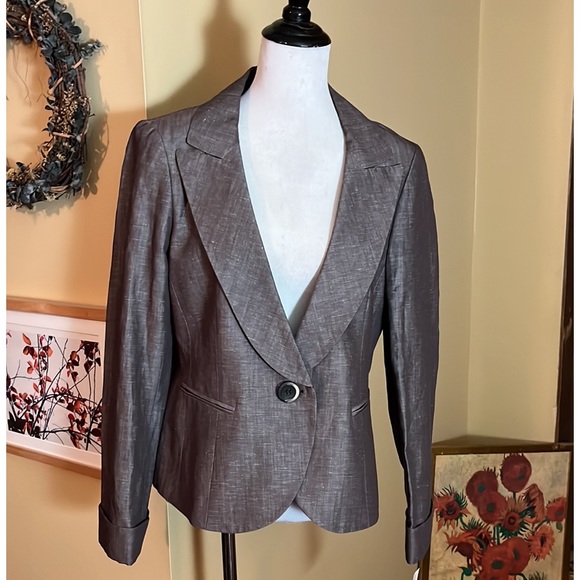 Lafayette 148 Size 14 Flat-Front Career Trouser Virgin Wool + Linen $328 NEW - Picture 16 of 16